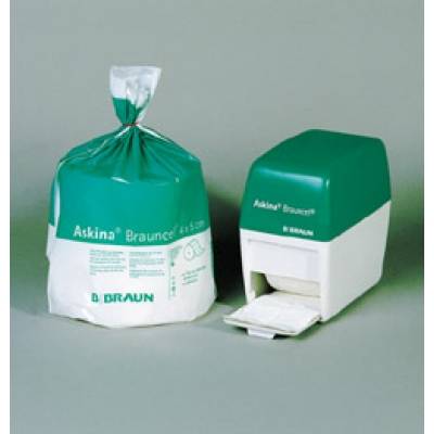 Askina Brauncel Zellstofftupfer Spenderbox