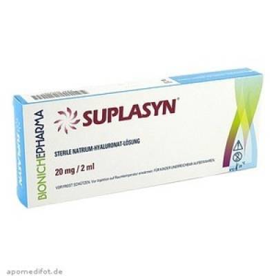 SUPLASYN 20mg/2ml Hyaluronsäure - 5 FERTIGSPRITZEN -
