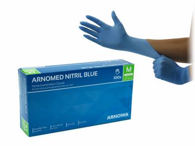 ARNOMED Nitril Blue, Nitril-Handschuhe, unsteril, 100St., Gr.L