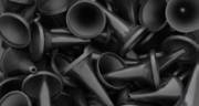 Ohrtrichter, klein, schwarz, 2,5 mm, 1000St., lose geschüttet